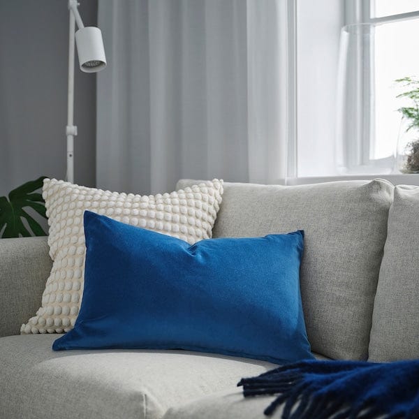 Ikea SANELA - Cushion cover, blue, 40x58 cm