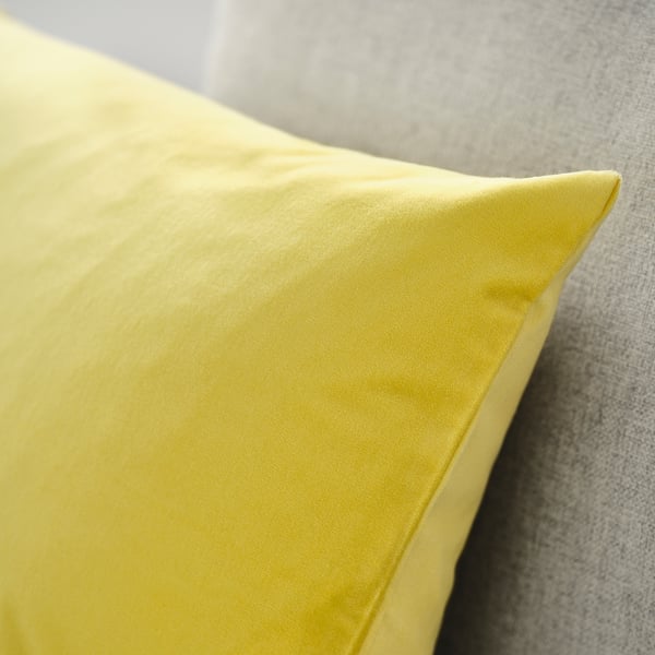 SANELA cushion cover, light yellow, 40x58 cm