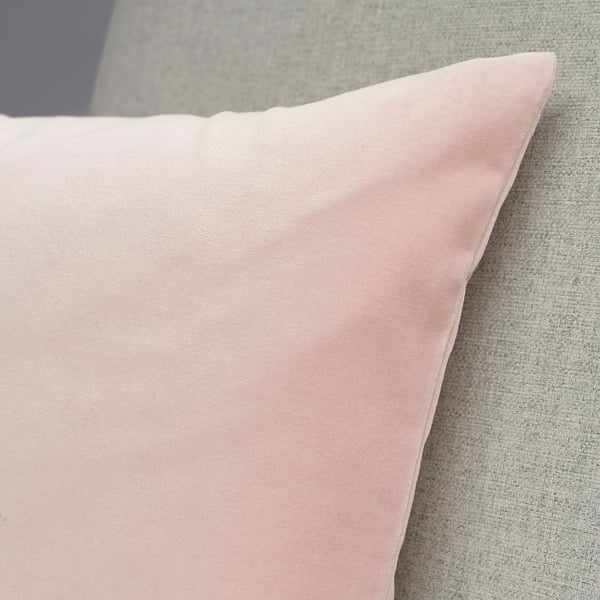 SANELA cushion cover, pale pink, 50x50 cm