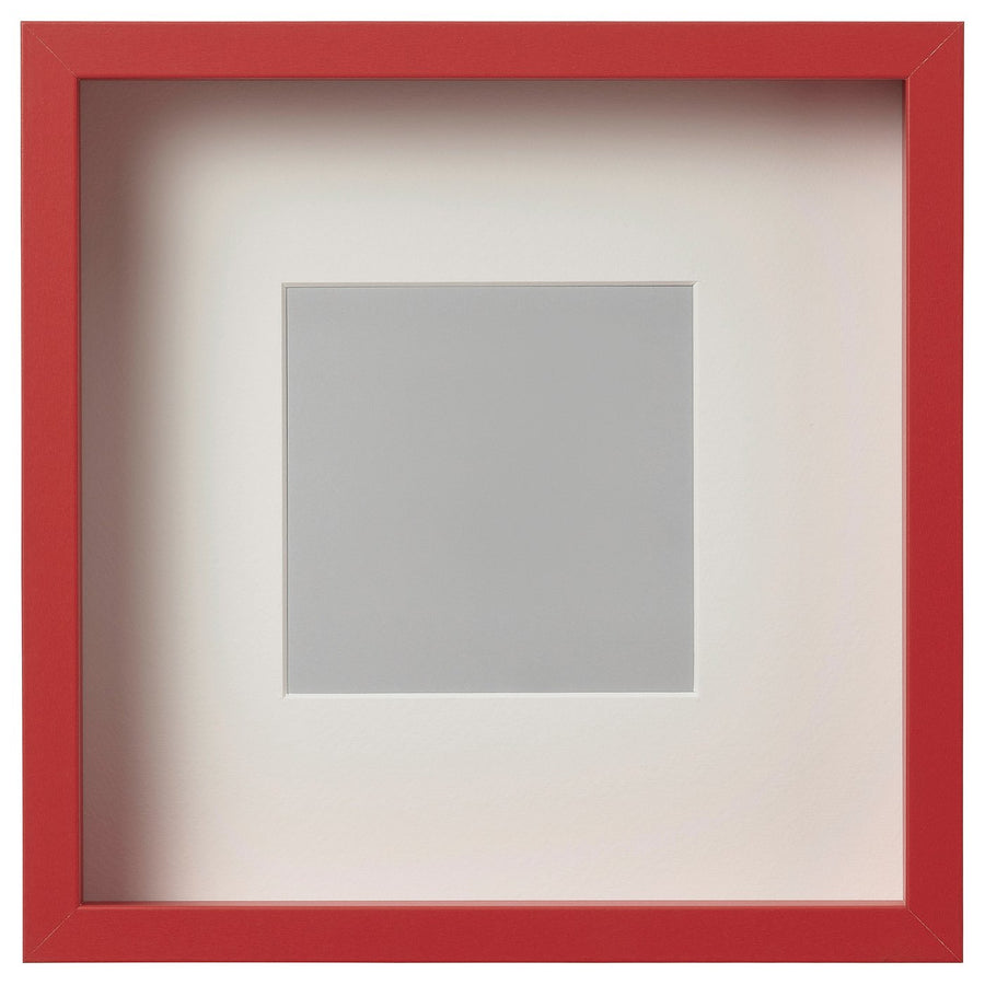 SANNAHED frame, red, 25x25 cm