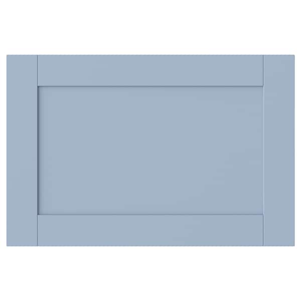 SANNIDAL door with hinges, blue, 60x40 cm