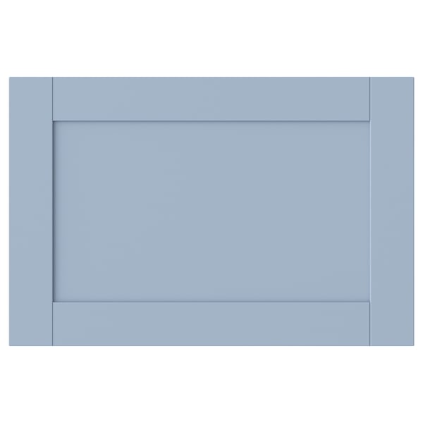 SANNIDAL door with hinges, blue, 60x40 cm