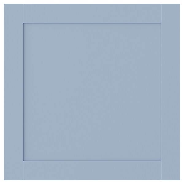 SANNIDAL door with hinges, blue, 60x60 cm