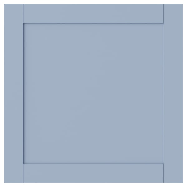 SANNIDAL door with hinges, blue, 60x60 cm