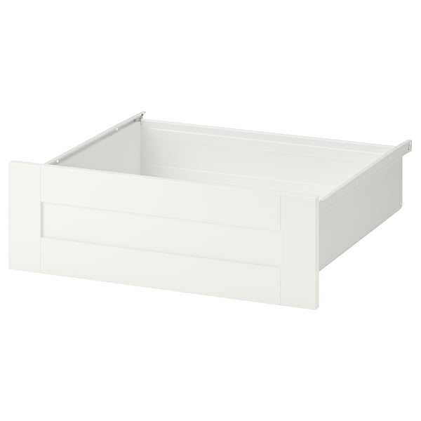 SANNIDAL drawer, white/white, 60x57x20 cm
