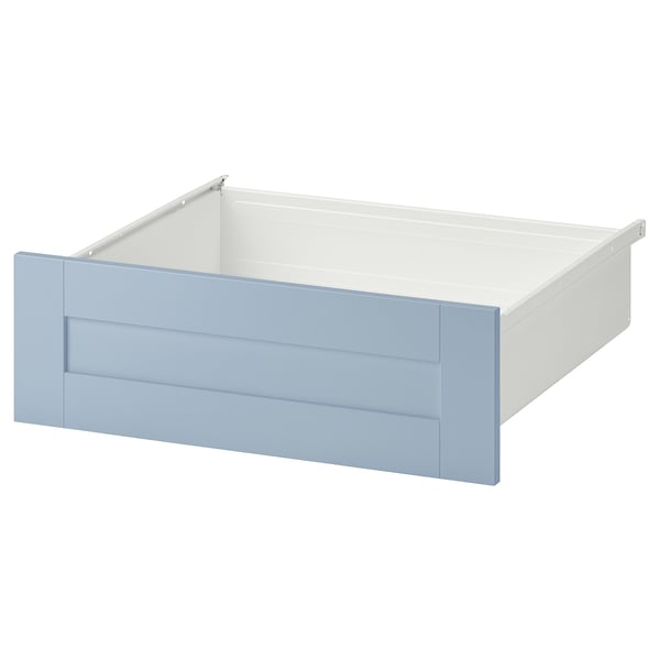 SANNIDAL drawer, white/blue, 60x57x20 cm