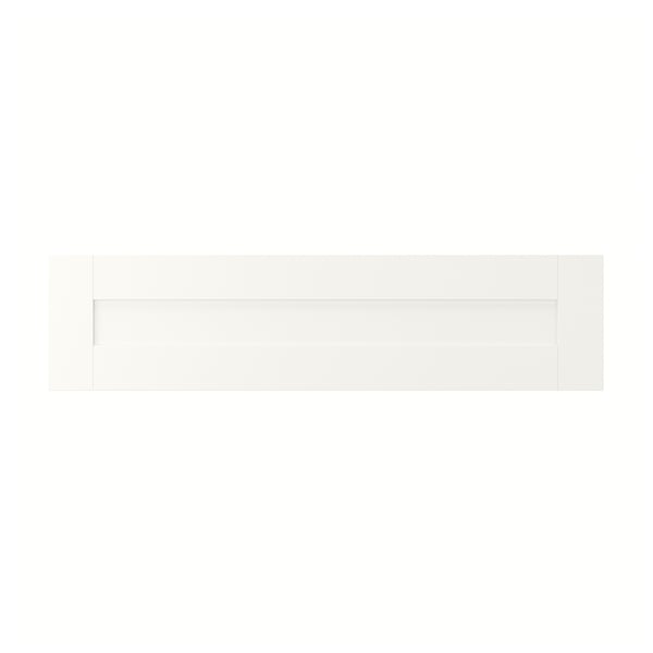 SANNIDAL drawer front, white, 80x20 cm