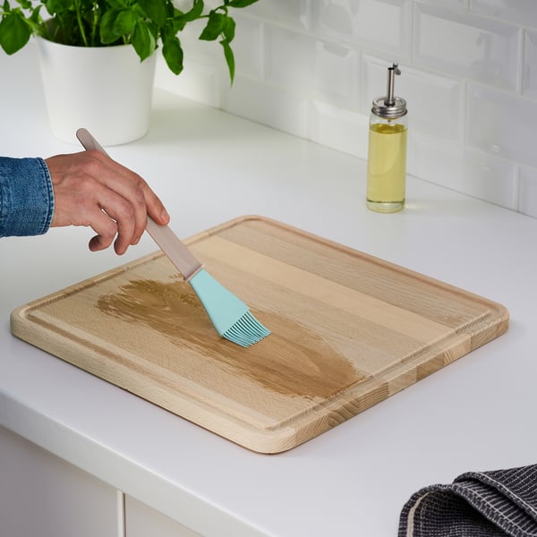 SÅPÖRTMAL chopping board, beech, 35x35 cm