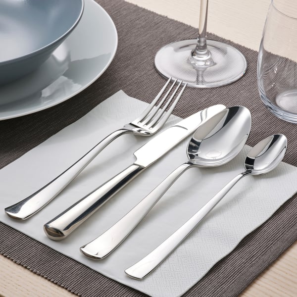 SEDLIG spoon, stainless steel, 20 cm, 4 pack