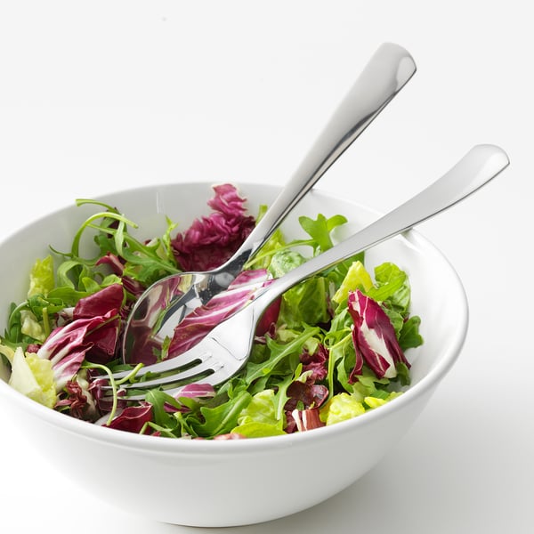 SEDLIG 2-piece serving set, stainless steel, 24 cm