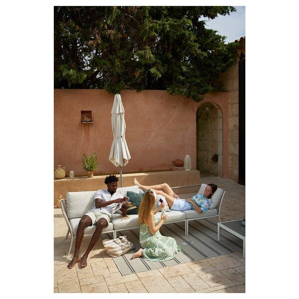 Ikea SEGERÖN - One-seat section, outdoor, white/beige