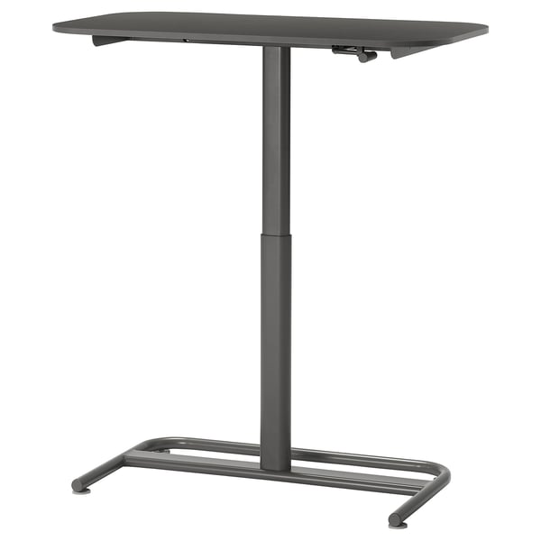 SEGRARE desk sit/stand, dark grey, 110x60 cm