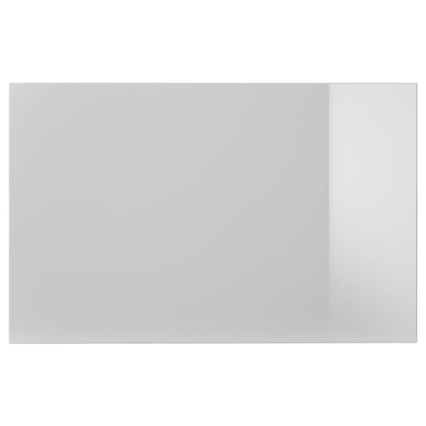 SELSVIKEN door/drawer front, high-gloss light grey, 60x38 cm