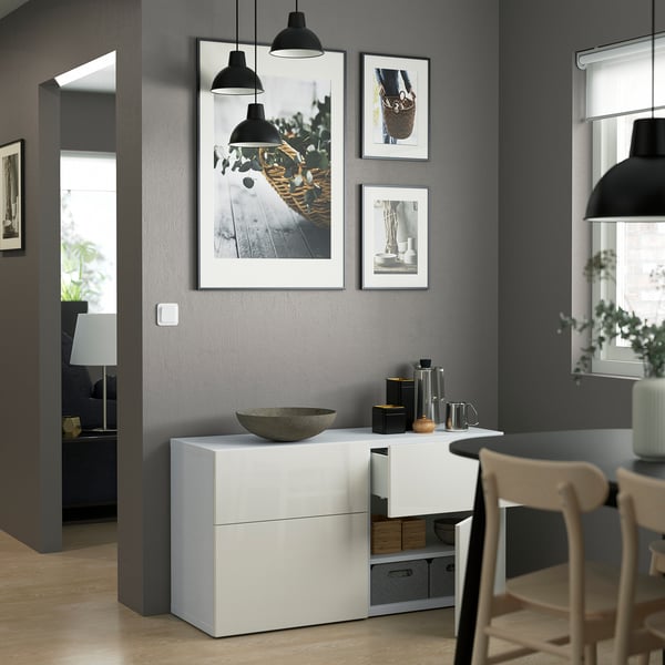 SELSVIKEN door/drawer front, high-gloss white, 60x38 cm