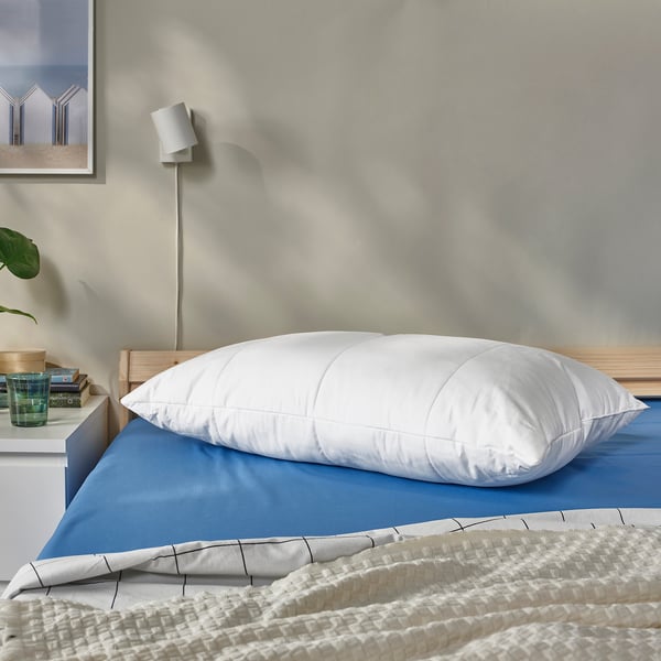 SENAPSMOTT pillow, high, with cooling fabric, 50x80 cm