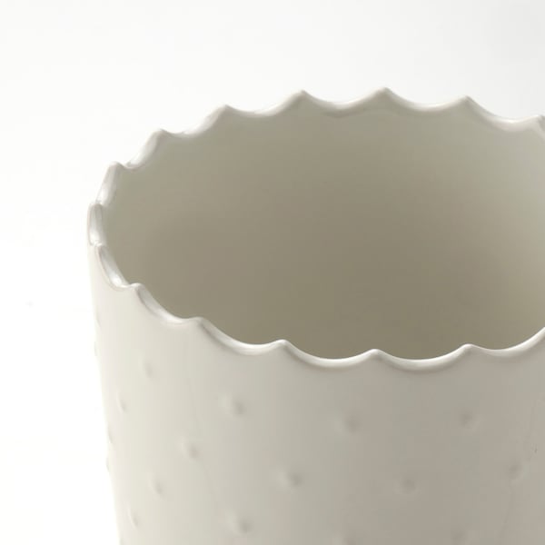 SESAMFRÖN plant pot, in/outdoor off-white, 9 cm