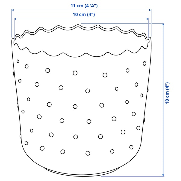 SESAMFRÖN plant pot, in/outdoor off-white, 10 cm