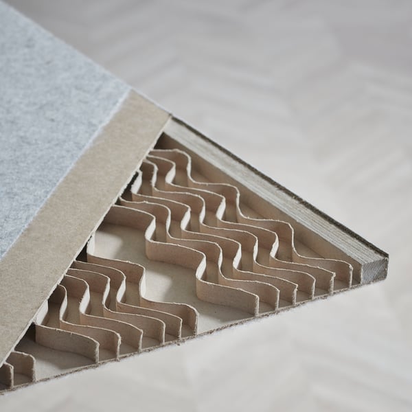 SIDORNA room divider, grey, 80x150 cm, 2 pack