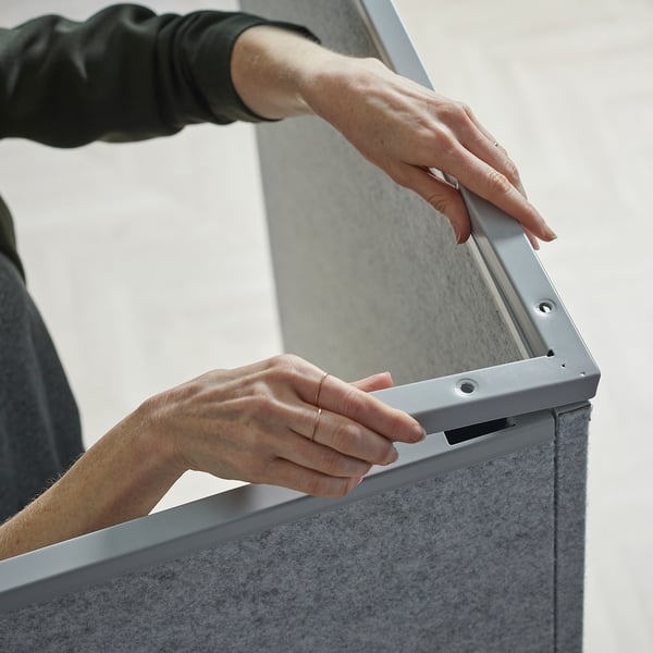 SIDORNA room divider, grey, 82x80x150 cm