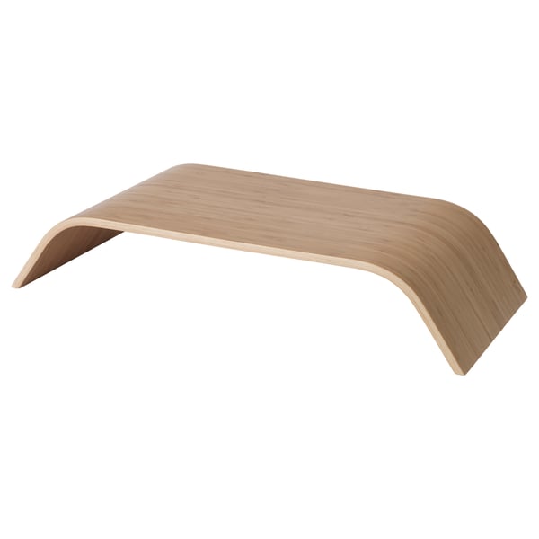 SIGFINN monitor stand, fixed height, bamboo veneer, 53x24 cm