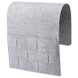 SILÄNG storage pocket for bed, felt, 75x34 cm