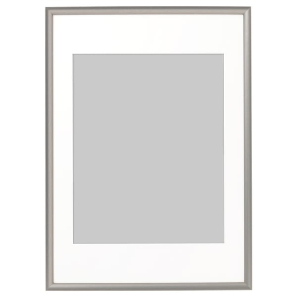 SILVERHÖJDEN frame, silver-colour, 50x70 cm