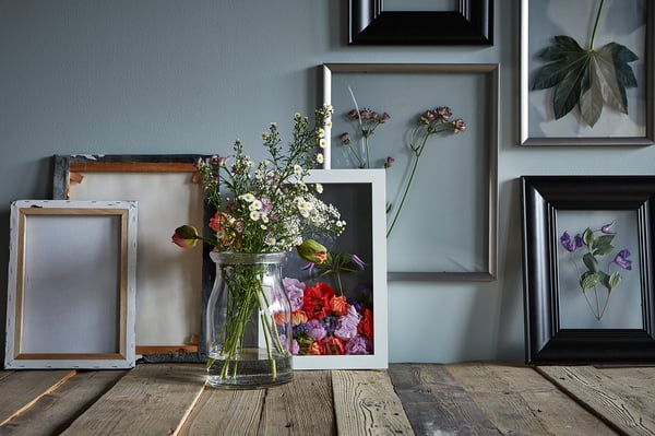 SILVERHÖJDEN frame, silver-colour, 30x40 cm