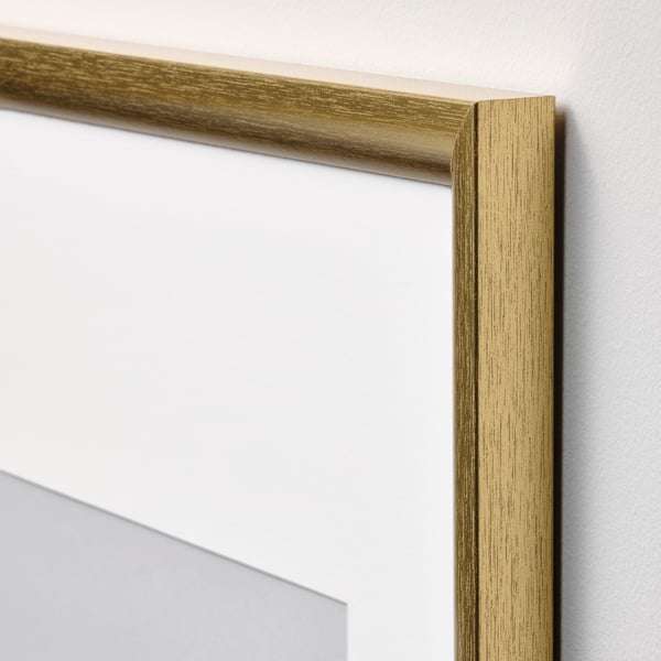 SILVERHÖJDEN frame, gold-colour, 40x50 cm