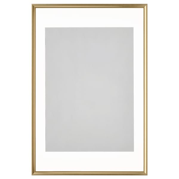 SILVERHÖJDEN frame, gold-colour, 61x91 cm