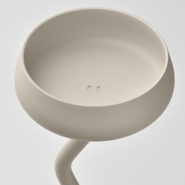 SILVERPÄRON pillar candle holder, white, 20 cm