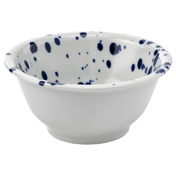 SILVERSIDA bowl, patterned/blue, 14 cm