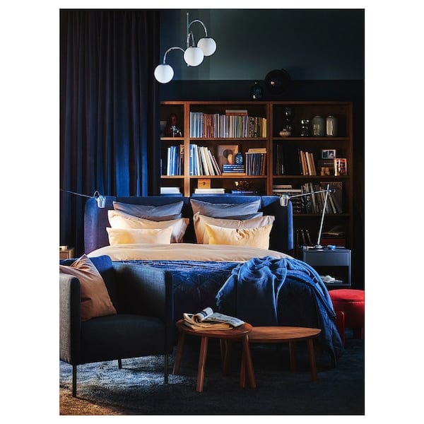 Ikea SIMRISHAMN - Pendant lamp, 3-armed, chrome-plated/opal white glass, 55 cm