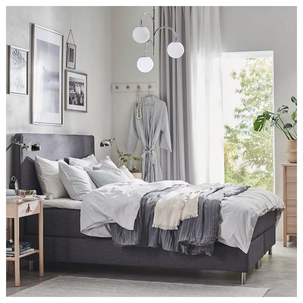 Ikea SIMRISHAMN - Pendant lamp, 3-armed, chrome-plated/opal white glass, 55 cm