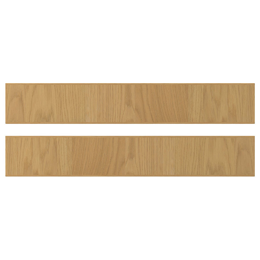 SINARP drawer front, oak veneer, 60x10 cm, 2 pack