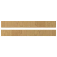 SINARP drawer front, oak veneer, 80x10 cm, 2 pack