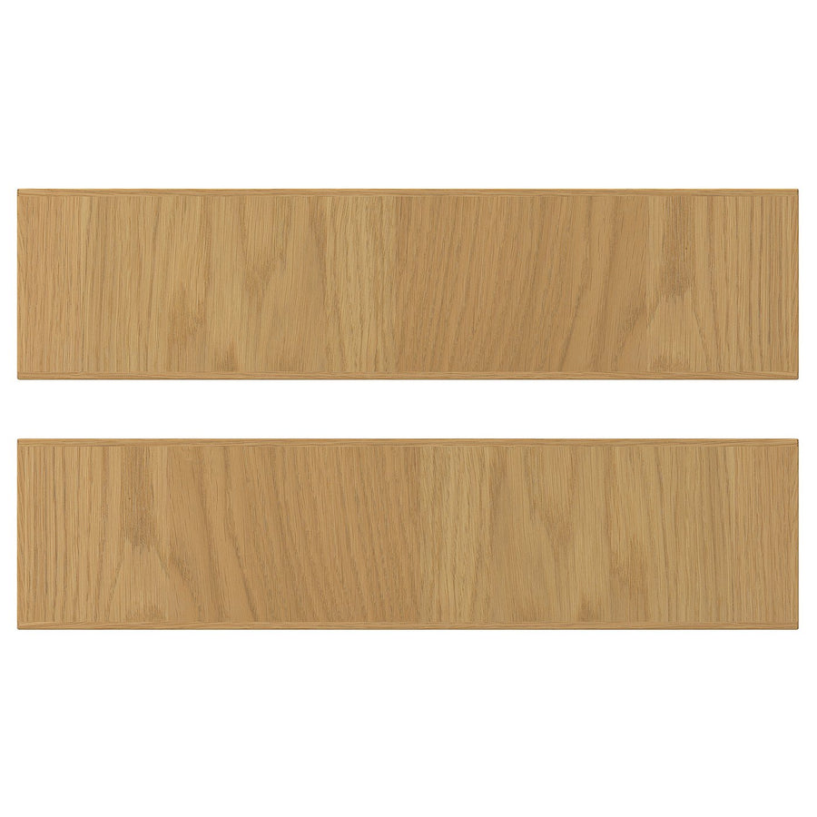 SINARP drawer front, oak veneer, 40x10 cm, 2 pack