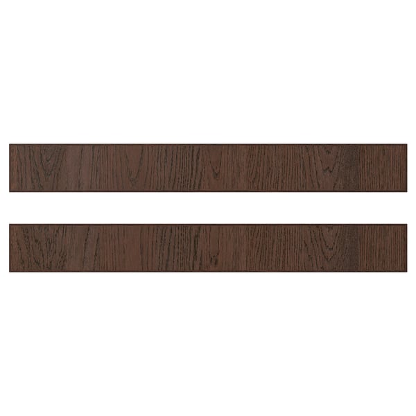 SINARP drawer front, brown, 80x10 cm, 2 pack