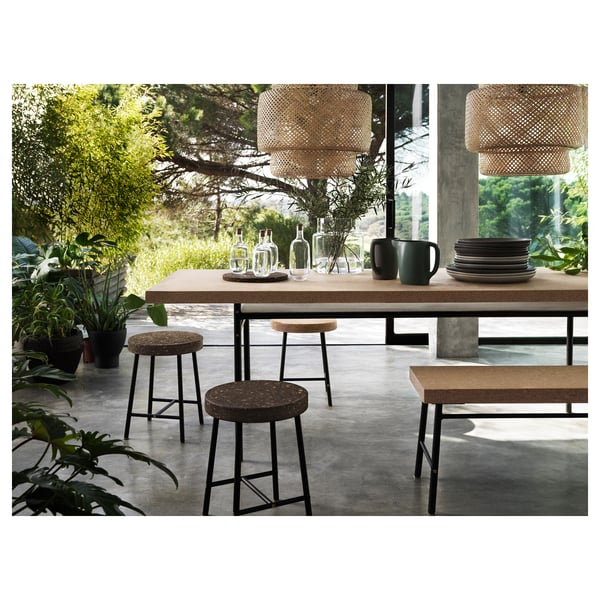 SINNERLIG pendant lamp, bamboo/handmade, 50 cm