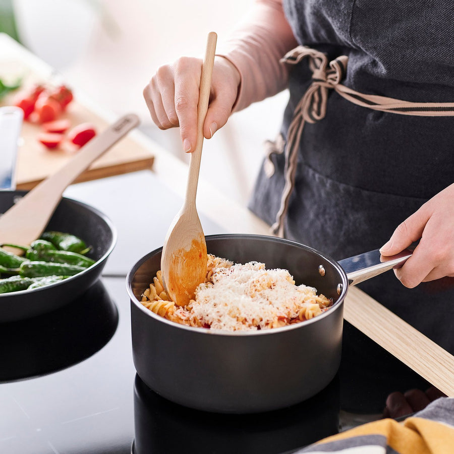 SJÖKEX 2-piece kitchen utensil set, birch