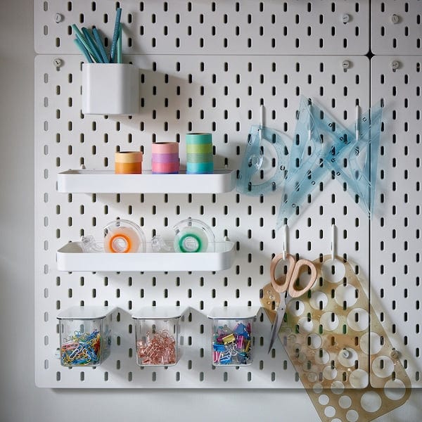 Ikea SKÅDIS - Pegboard combination, white, 56x56 cm
