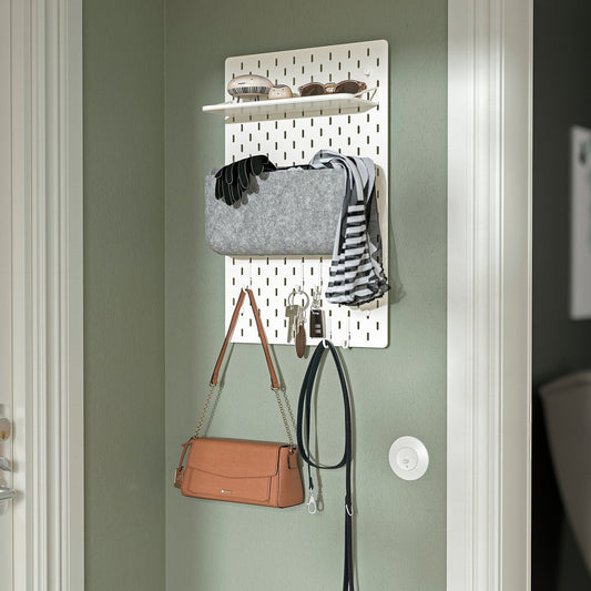 SKÅDIS pegboard combination, white, 36x56 cm