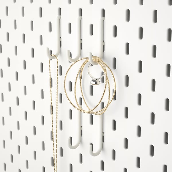 SKÅDIS hook, white, 5 pack