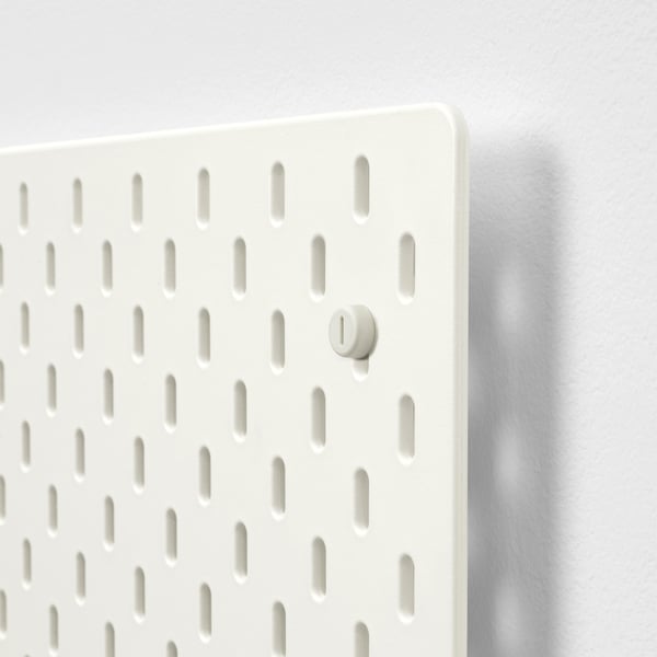 SKÅDIS pegboard, white, 76x56 cm