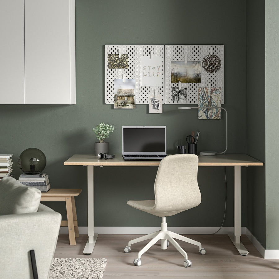 SKÅDIS pegboard, white, 56x56 cm