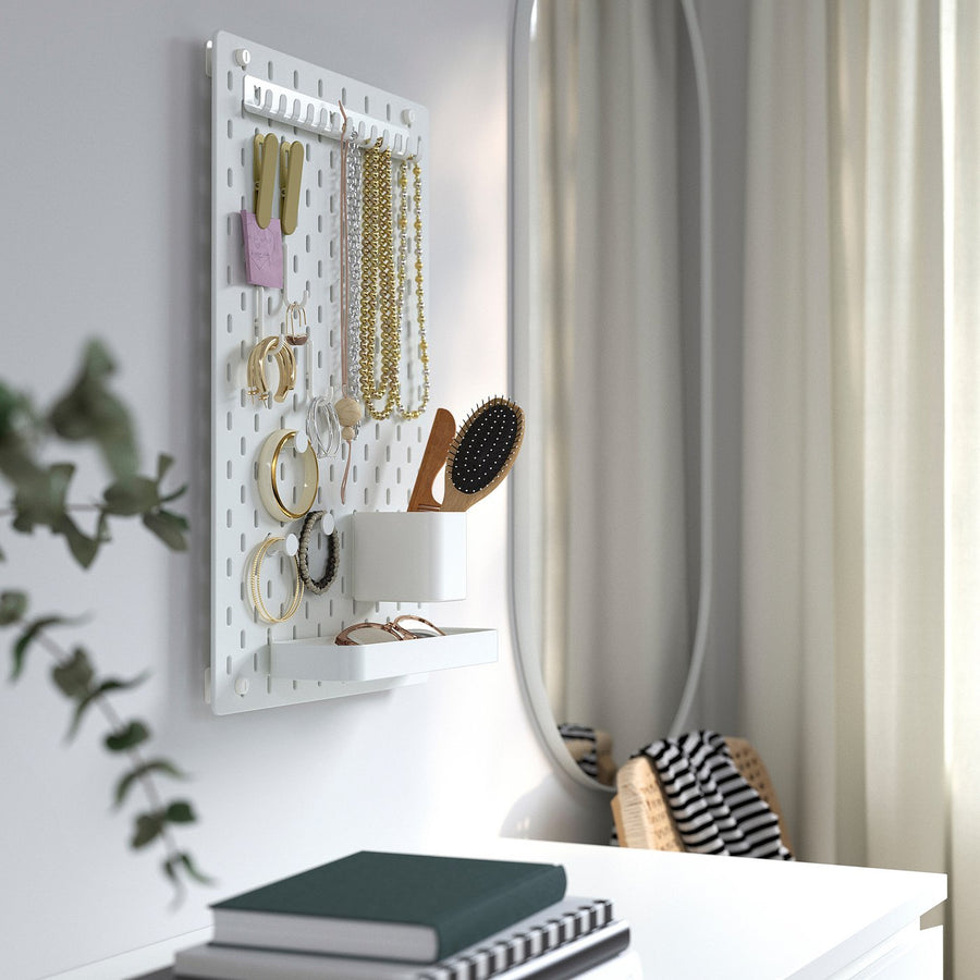 SKÅDIS pegboard, white, 36x56 cm