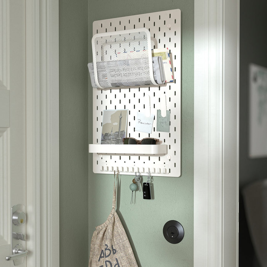 SKÅDIS pegboard, white, 36x56 cm