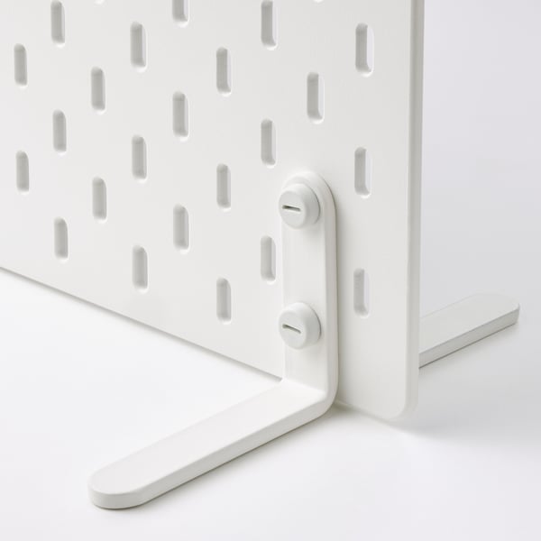 SKÅDIS freestanding peg board, white, 56x37 cm