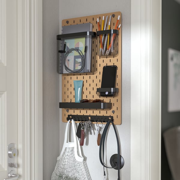 SKÅDIS pegboard, wood, 36x56 cm
