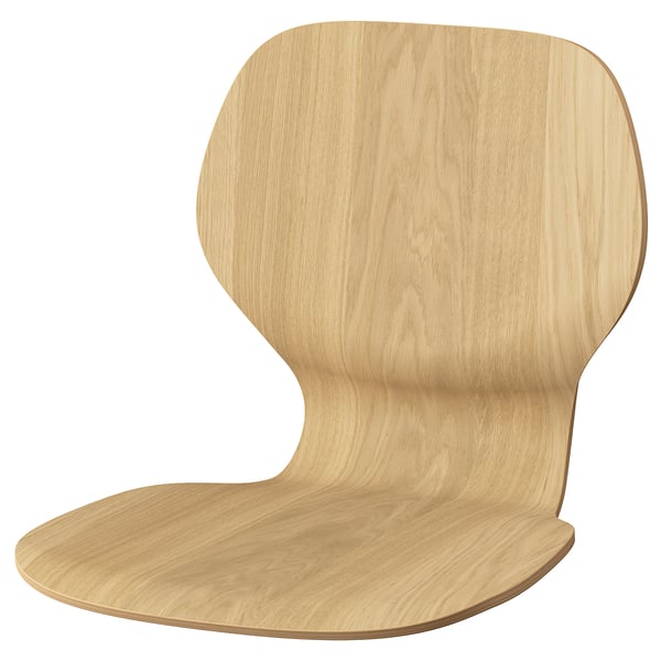 SKÅLSTA seat shell, oak veneer, 45x43x47 cm
