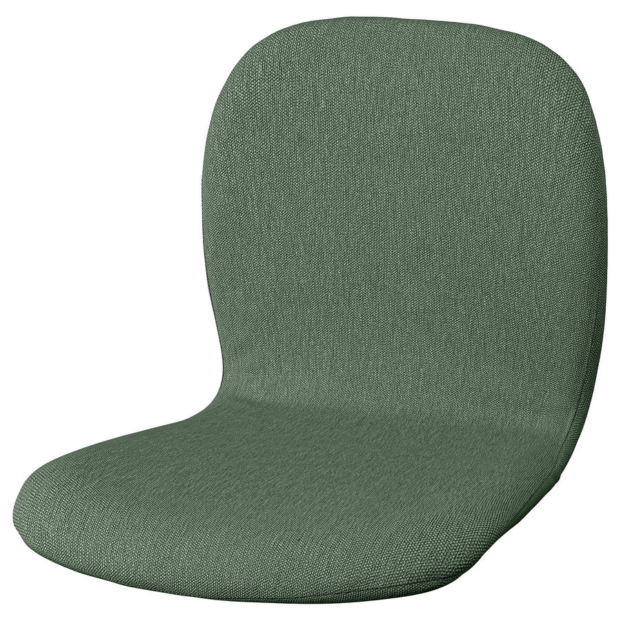 SKÅLSTA seat shell, Knäbäck grey-green, 46x42x49 cm